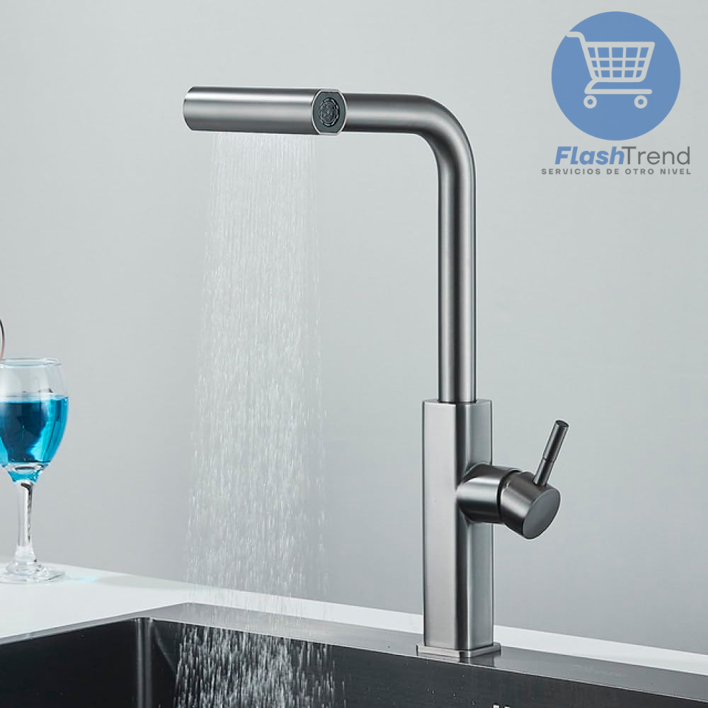 FlowMax™: Grifo De Cocina De Cascada Con 4 Modos de Uso✨