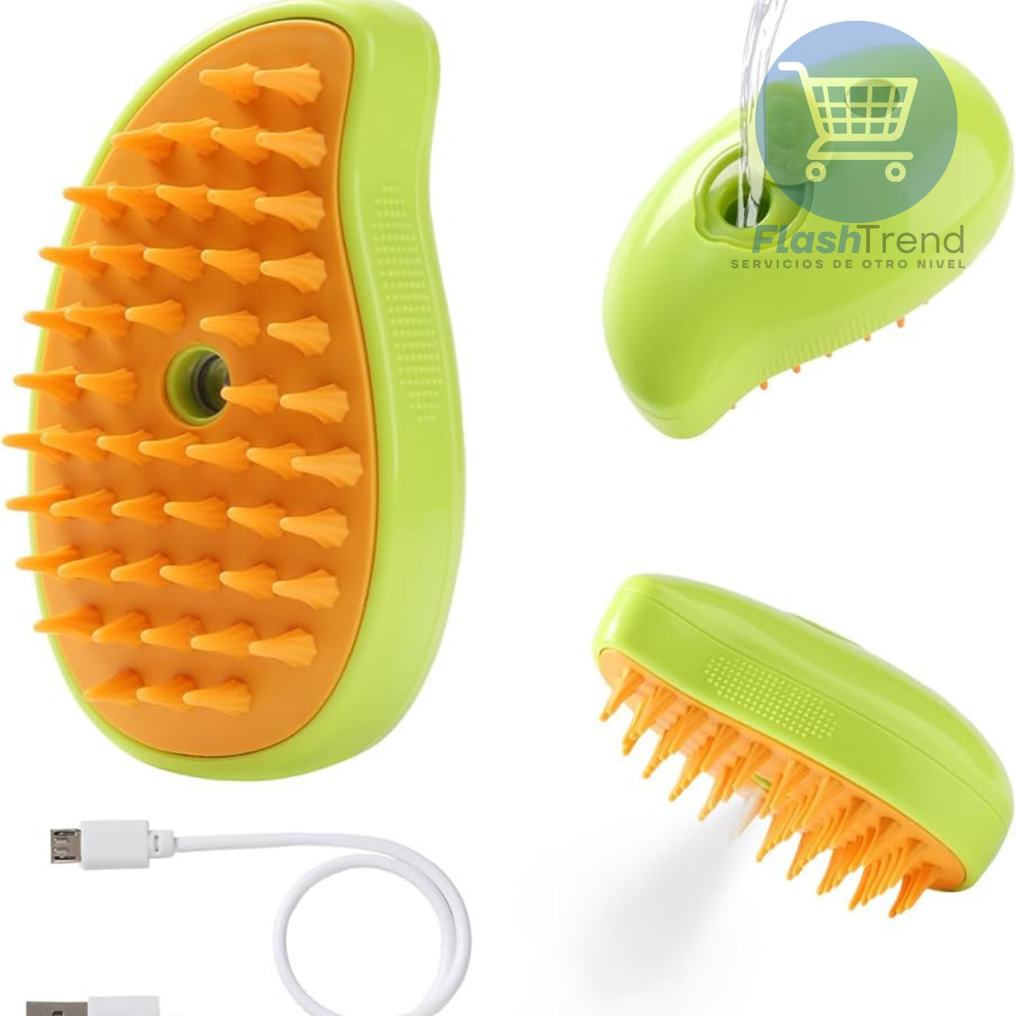 🐾 FurSteam™ Cepillo Vapor Multifuncional Mascota🔥