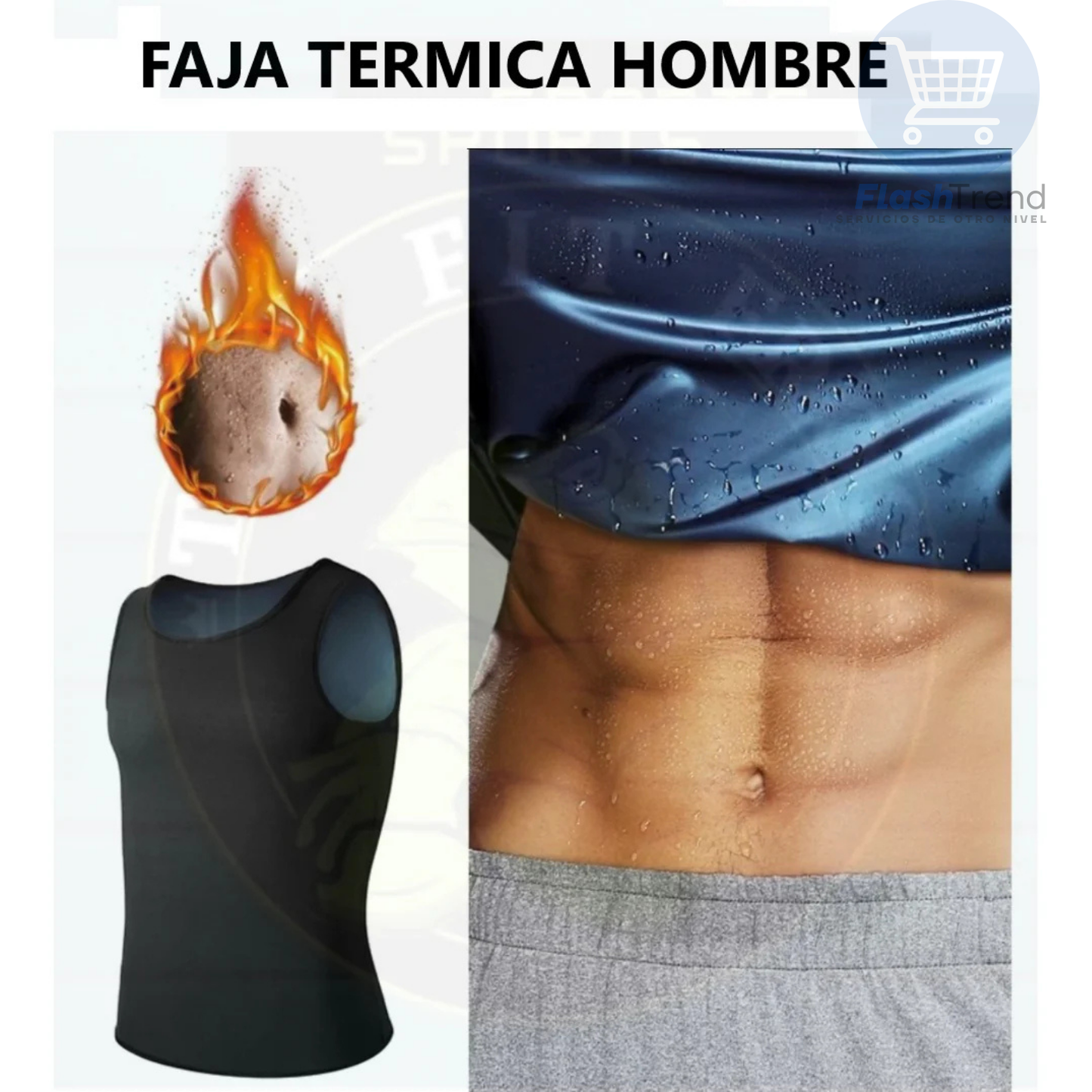 🔥 PowerFit Sauna™ - Faja Chaleco Sauna De Hombre Para Moldear Y Definir 🔥