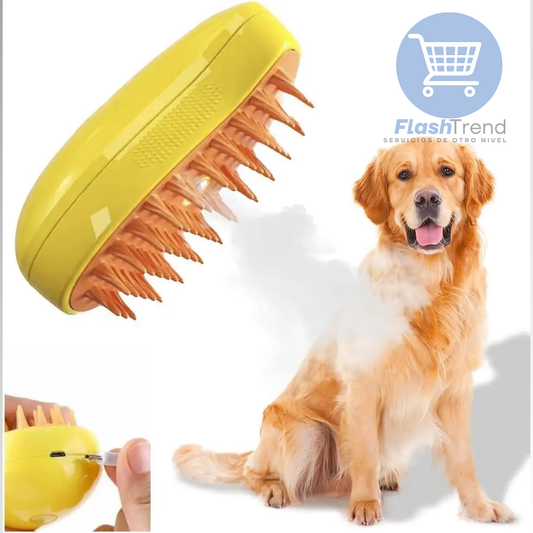 🐾 FurSteam™ Cepillo Vapor Multifuncional Mascota🔥
